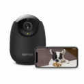Caméra intérieure de surveillance en WiFi. Netvue full HD 1080P. Caméra IP sans fil avec détection de Mouvement. Agrandissement de la vidéo par 8, vision nocturne, audio bidirectionnel. Webcam WIFI compatible Alexa et idéale pour surveiller bébé ou encore les animaux domestiques