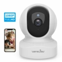 Caméra Surveillance WiFi, Wansview 1080P Caméra IP WiFi Intérieur avec Détection de Mouvement, Audio Bidirectionnel pour Bébé/Animal de Compagnie – Q5 Blanche