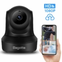 Caméra Surveillance WiFi,Bagotte 1080P Caméra IP WiFi, Caméra WiFi avec Détection de Mouvement ,Haut Parleur et Vision Nocturne pour Maison/Bébé/Animaux de Compagnie