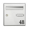 Chiffre adhésif 5 cm pour boite aux lettres – Noir – Chiffre 4
