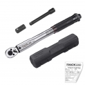 Clé Dynamométrique Tacklife Calibré 1/4″ DIN (2.26-22.6 Nm) Longueur de 270mm avec Certification, Adaptateur, Barre d’extension à Douille en Coffret | HTW4A