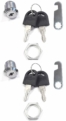 com-four® 2 serrures de boîte aux Lettres, Serrure de Meuble avec clé, 16 mm (02 pièces – 16 mm V1)