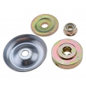 créer des Idear 4 pcs universel tondeuse à gazon Boîte de Vitesse Lame en métal plaque de fixation avec écrou M10 kit d’outil