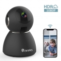 Ctronics Caméra de Surveillance 1080P Caméra WiFi sans Fil 25fps Caméra IP Dome Intérieur Vision Nocturne Détection de Mouvement, Audio Bidirectionnel Pan 355°Tilt pour Bébé Animal