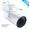 Ctronics Caméra de Surveillance PoE PTZ Caméra IP Extérieure 5MP HD Détection de Mouvement Caméra de Sécurité Vision Nocturne