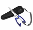 Cz-xing Pince multifonctionnel Coupe Pince ciseaux de pêche Décrochage Device Fishings Pince Outil, bleu