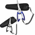 Cz-xing Pince multifonctionnel Coupe Pince ciseaux de pêche Décrochage Device Fishings Pince Outil, noir
