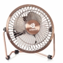 D-FantiX Mini Ventilateur de Table, 4 pouces, Ventilateur puissant et silencieux, Design Métal (Bronze)