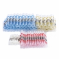 DEDC 100pcs Cosses Electriques Gaine Thermorétractable 4 Tailles Butt Fil-Prolongateur Connecteurs à Fil Soudure Isolées Avec Boîte de Rangement