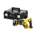 Scie sabre Dewalt DCS367NT-XJ. 18 Volts, jaune/noir. Perçage béton / bois / métal. 24 / 26 / 13 mm. Cap. de coupe à 90° 64 mm.