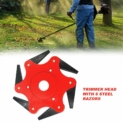 domiluoyoyo Trimmer Head Cutter R Rasoirs À Lames en Acier Au Manganèse Allié Coup Six Coups
