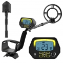 Détecteur de Métal Professionnel Numérique avec Fonction NOTCH Grand Écran LCD, Bobine Étanche 10″ et Prise Casque, pour Adulte & Débutant, Pelle Pliante Fournie, Détecteur Précieux, Trésors,Or Argent