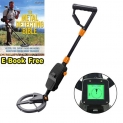 Détecteur de métaux portable Sonde étanche léger Détecteur d’or Réglables Profondeur indicateur de détection trésors chasseur pour Enfants et débutants