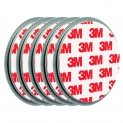 Plaque aimantée adhésive pour détecteur de fumée, 5 Supports magnétiques. Autocollants diamètre 50mm, mise en Place sans perçage ni vis. Compatible avec tous les détecteurs de fumée et alarmes Incendie
