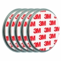 Plaque aimantée adhésive pour détecteur de fumée, 5 Supports magnétiques. Autocollants diamètre 50mm, mise en Place sans perçage ni vis. Compatible avec tous les détecteurs de fumée et alarmes Incendie