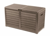 Coffre, malle de jardin en résine BAYA couleur taupe