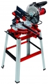Scie à onglet radiale Einhell TC-SM 2531/1 U. 1900 W, hauteur de travail : 85 cm. Tête de scie inclinable, sac à poussière, verrouillage de la broche.
