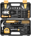 Ensemble d’outils à main DEKO 62 Pièces pour outils ménagers avec étui de rangement en plastique ToolBox