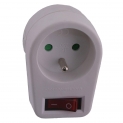 Exin 54.403.65 Prise commutateur lampe 10/16A Blanc