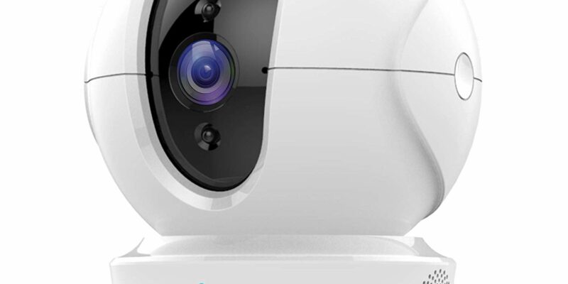 Caméra de surveillance 1080P WiFi Intérieur. Caméra WiFi PTZ, suivi intelligent, compatible Alexa, protection de l’intimité, détection de mouvement, vision nocturne. Audio bidirectionnel, cloud et carte SD