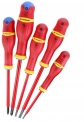 Facom A5VE.PG : coffret de 5 tournevis à fente isolés 1000V
