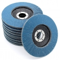 FDW Lot de 10 disques abrasifs à lamelles, 125 mm, grain 80