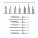 Fer à Souder En Acier Inoxydable Mini Remplacement De Bouts De Fer à Souder Panne Rechange Solder Portable TS100(7pcs Pannes à Souder)