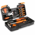 FIXKIT 39 Pcs Kit Coffret d’outils,Outils de Ménage,Kit Outils de Main, Mallette à outils