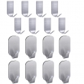 Fotosnow Crochets de 16pcs adhésif inox serviette serviette Racks crochets de mur pour cuisine salle de bains