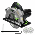 Scie circulaire laser GALAX PRO 1500 watts, 5500 rpm, coupe maximale 65mm (90º), 43mm (45º), interrupteur de verrouillage. Cette scie circulaire est idéale pour le travail sur le bois, le métal mince, le plastique. Livrée avec 2 lames 185mm, Clé allen et guide parallèle.