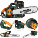 GARDEBRUK – Tronçonneuse électrique max. 2800W • système de lubrification automatique de la chaîne Oregon 46cm – branche arbre entretien jardin