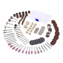 GOXAWEE 141Pcs Accessoires pour Outils Rotatifs avec 3mm Mandrin/Universels Découpage/Polissage/Perçage/Meulage/Gravure Accessoires d’mini Meuleuse & mini Perceuse pour Bricolage Artisanat