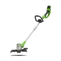 Greenworks Tondeuse à batterie G24LT30M Deluxe (Li-Ion 24V 40cm largeur coupe 8500 tr/min tête moteur rotative poignée inclinable supplémentaire télescopique Flowerguard sans batterie chargeur)