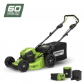 Greenworks Tools Tondeuse à gazon autotractée sans fil 46cm 60V Lithium-ion avec 2 batteries 2Ah et chargeur – 2502907UC