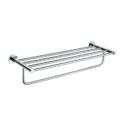 Barre porte serviette et tablette 60CM. Étagère murale pour salle de bain. En Laiton et Chrome