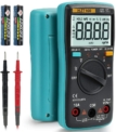 HASAGEI Multimètre/Ohmmètre/Voltmètre numérique TRMS à Plage Automatique 4000 comptes pour résistance/Diodes/Cycle de Service/Capacité/Fréquence/Mesure Relative, Protection Contre Les surcharges