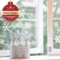 heekpek 81 Flocons de Neige Noël Autocollants Fenetre Amovibles Décoration Stickers Muraux pour Fenêtres Home Decor