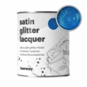 Hemway – Laque pailletée effet satin – vernis scintillant à séchage rapide – intérieur/extérieur/meubles/clôtures/boiseries/accessoires – brique/pierre/plâtre/plastique/carrelage en céramique – 1 L