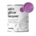 Hemway – Laque pailletée effet satin – vernis scintillant à séchage rapide – intérieur/extérieur/meubles/clôtures/boiseries/accessoires – brique/pierre/plâtre/plastique/carrelage en céramique – 1 L