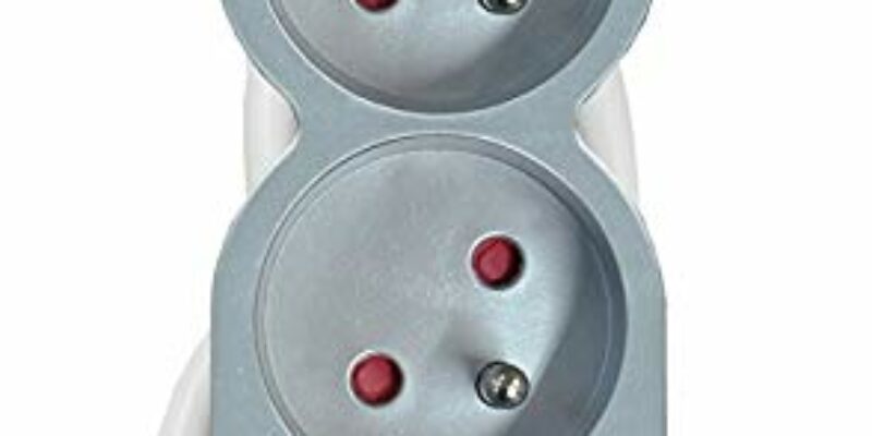 Bloc multiprises, 8 prises 16A + inter Silver, 1,5 mètres de câble HO5VV-F 3G. Equipé d’une fiche parafoudre
