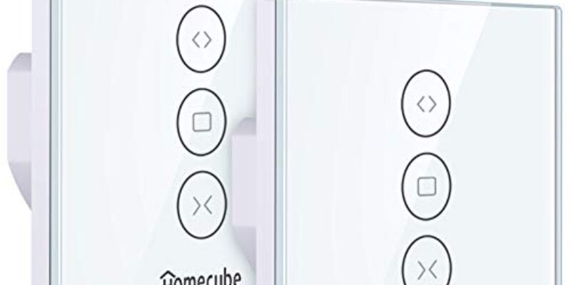 Interrupteur connecté volet roulant Homecube – WIFI 2.4 GHz commande vocale Alexa & Google Home 2 dans le Pack