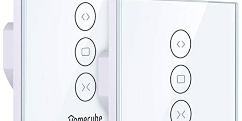 Interrupteur connecté volet roulant Homecube – WIFI 2.4 GHz commande vocale Alexa & Google Home 2 dans le Pack