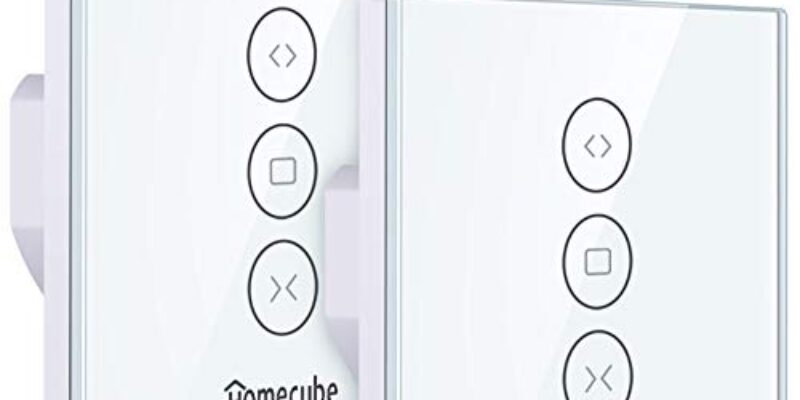 Interrupteur connecté volet roulant Homecube – WIFI 2.4 GHz commande vocale Alexa & Google Home 2 dans le Pack