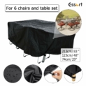 Housses de Meubles 213x123x74cm, Essort Housse Salon de Jardin Imperméable, Housse de Protection Meubles Couverture de Jardin pour Table, Canapé, Inclinable, Chaises, Noir