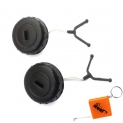 HURI Bouchon d’Essence + Bouchon d’Huile Pour Stihl Tronçonneuse 017 018 MS170 MS180 Remplaçable 1130 350 0500