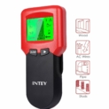 INTEY Détecteur de Matériaux Électrique Multi-fonction Avec Écran LCD et Bip Sonore Stud Finder 3 en 1 Détecteur Métal/Tension/Bois (Rouge)