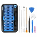 Jeu de tournevis de précision magnétique 76 en 1. Livré avec un kit de 63 embouts de réparation pour ordinateur portable.Outils de précision