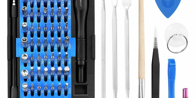 Jeu de tournevis de précision magnétique 76 en 1. Livré avec un kit de 63 embouts de réparation pour ordinateur portable.Outils de précision