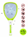 Raquette électrique anti-moustiques et insectes. Tapette à mouche électrique très efficace, 3 couches de protection en maille. Rechargeable par USB ,Tue les insectes volants comme les mouches,guêpes,insectes…