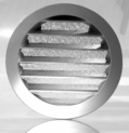 Klimapartner WSGG 100 – Grille de Ventilation Ronde Plate Argentée Avec Moustiquaire